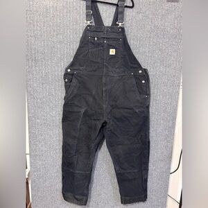 Carhartt Black Workwear Duck Double-Knee Overalls
